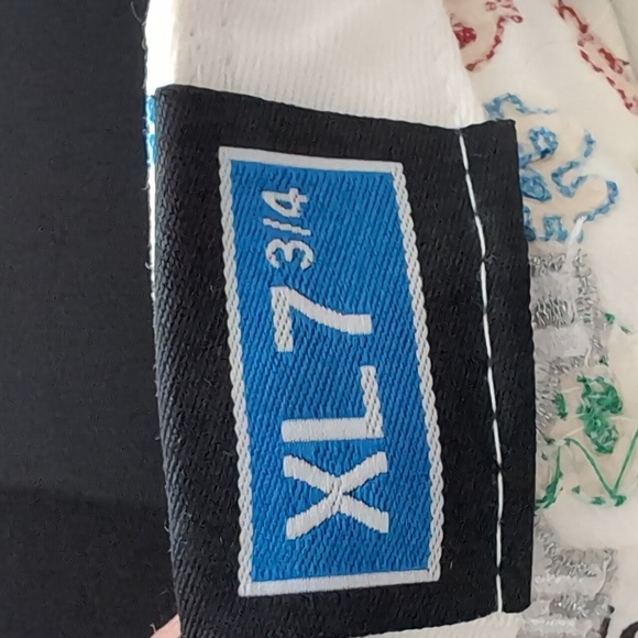 NWT,City Hunter Dollar Sign White Flat Bill Fitted Hat,Size XL7 3/4. - Picture 10 of 11